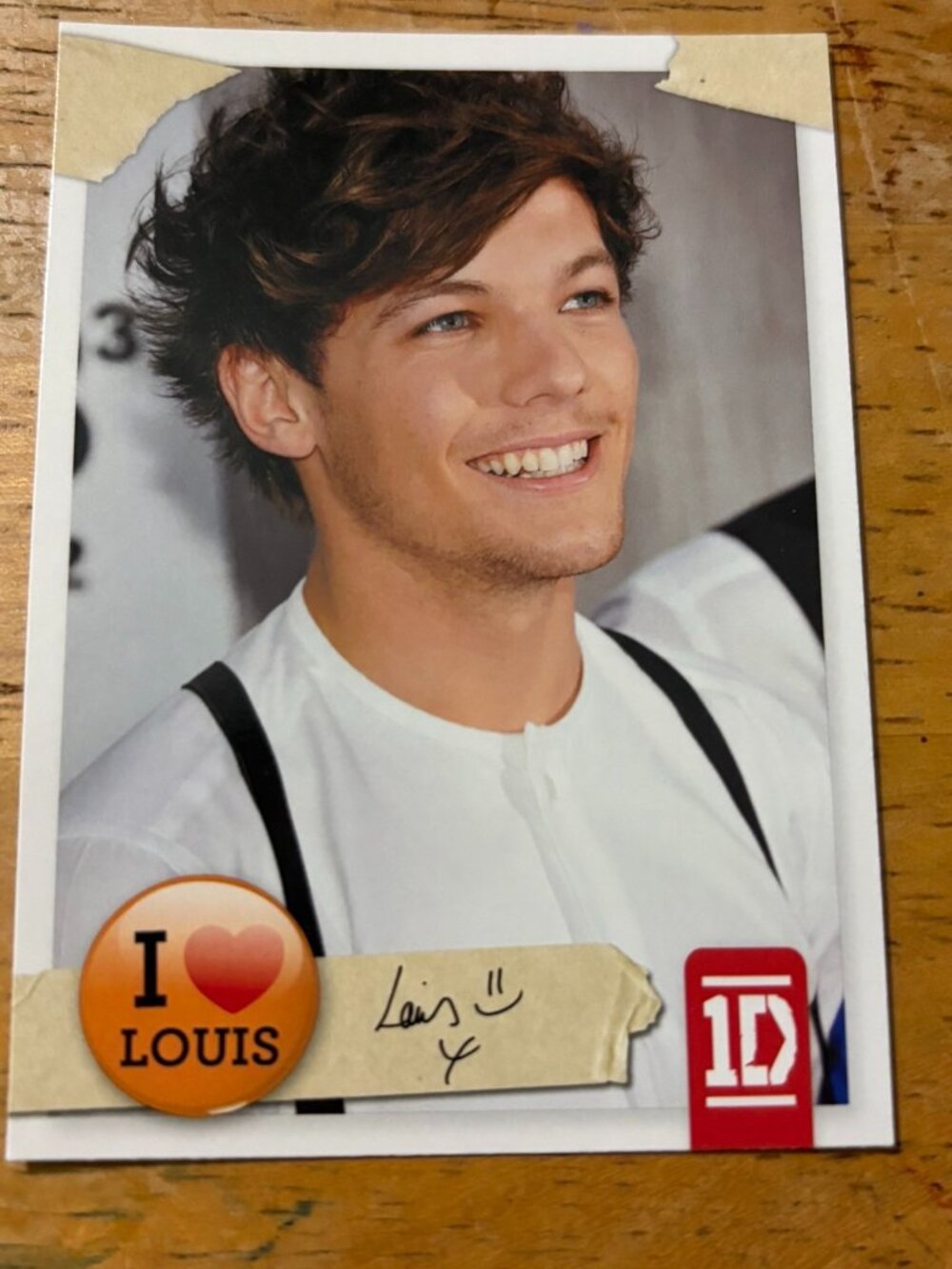 Official One Direction Trading Card Set Louis #24